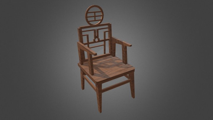 Chinese Yoke-Back Armchair - The Squire armchair 3D Model
