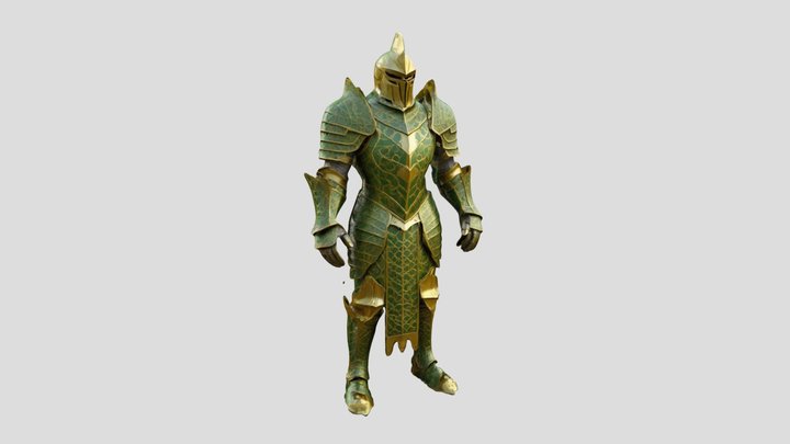 The Green Golden Knight – Modello 3D gratuito STL