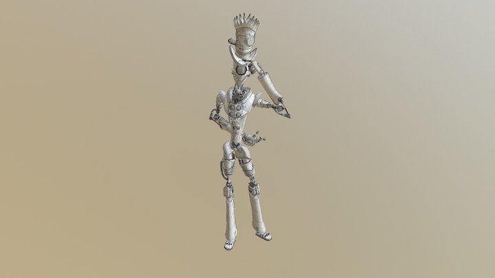 Cooper_McGuire_Posed Robot Model 3D Model