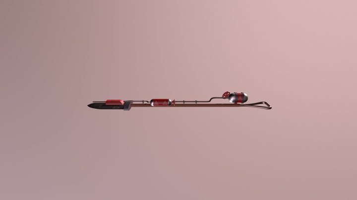 Flamethrower-Shovel 3D Model