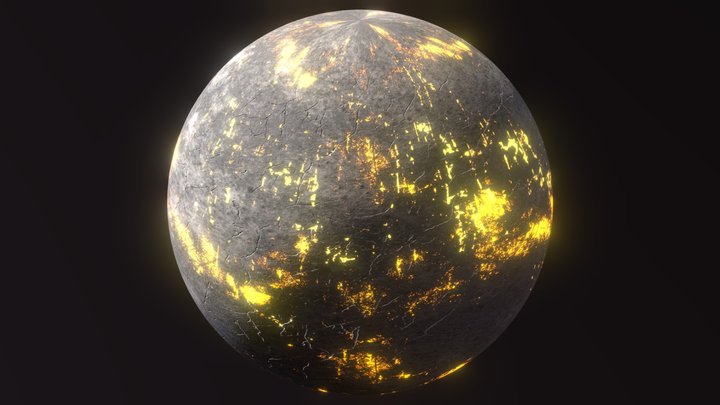 Fire Planet 3D Model