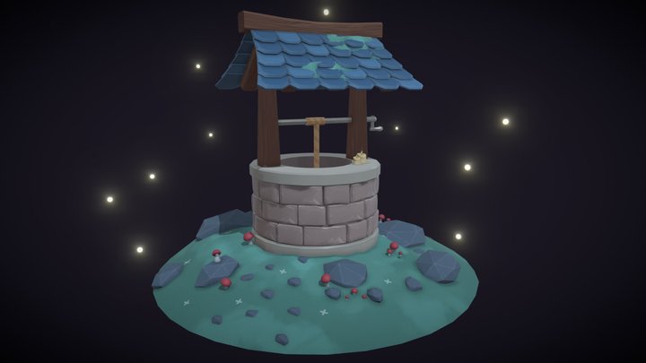꒰ WorldSkills UK 2023 ꒱ Wishing Well 3D Model
