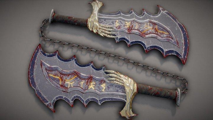 Blades of Chaos 3D Model