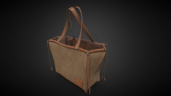 Bag hand loewe Cushion tote 3D Model