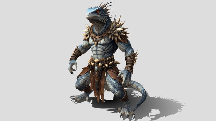 Low poly Warrior 3d model free – Kostenloses 3D-Modell STL