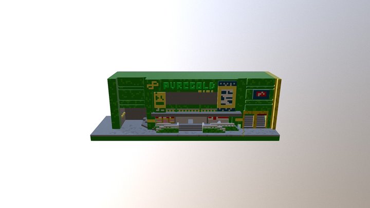 voxel art : puregold market 3D Model