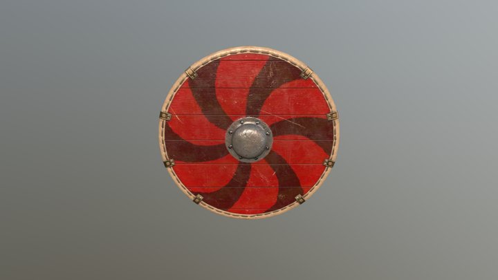 Simple Round Shield 3D Model