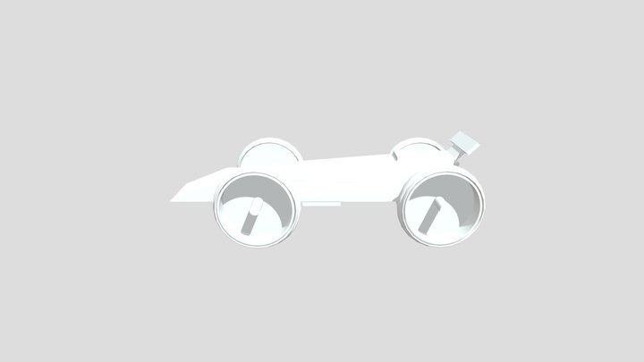 Spectacular Race Car 3D Model