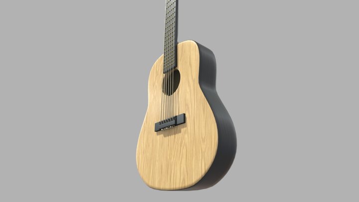 Acaoustic Guitar 3D Model