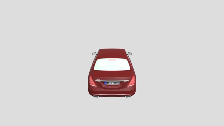 Mercedes Benz S-Class W222 VI 2013-2020 3D Model