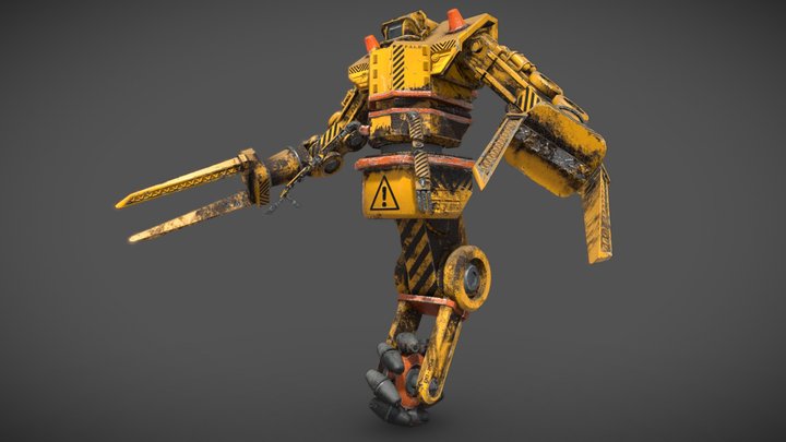 Industrial Sci Fi Loader Droid - F.A.L.D 3D Model