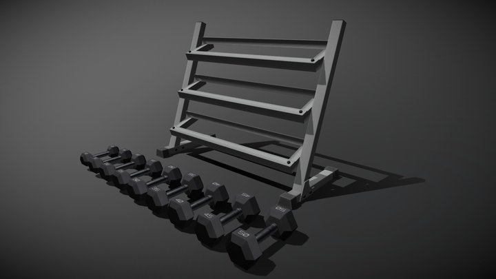 Weight Room Set 2 3D Model