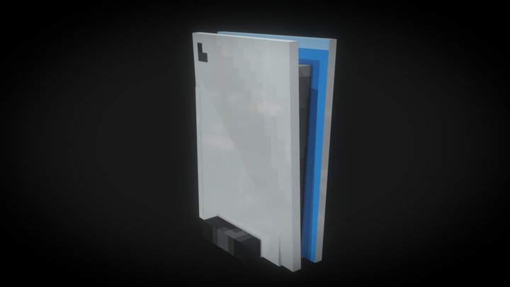 Low Poly Playstation 5 - Blockbench 3D Model