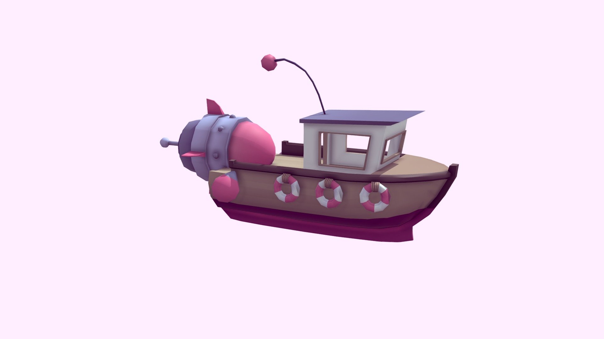 Space Fishing Boat Spaceship - Download Free 3d Model By Norah Van 