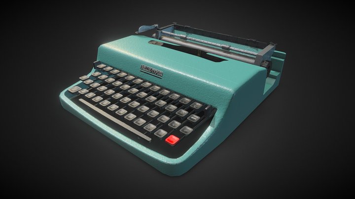Typewriter - Olivetti Lettera 32 3D Model