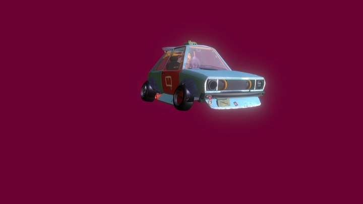 MK1 Golf Stylized 3D Model