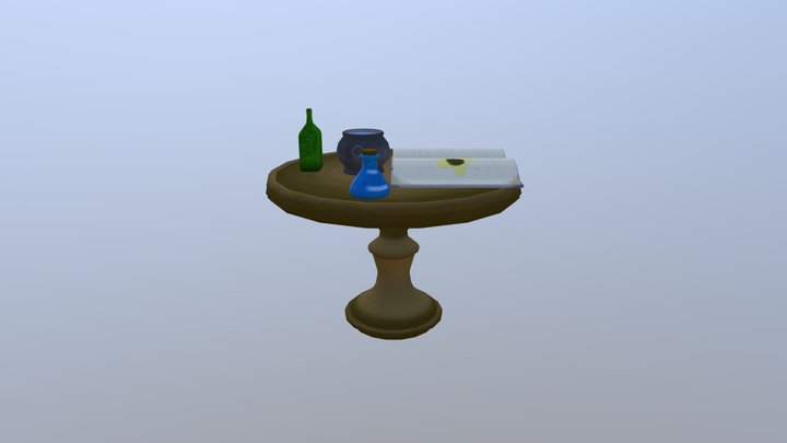 Alchemy Table Sketch Fab 3D Model