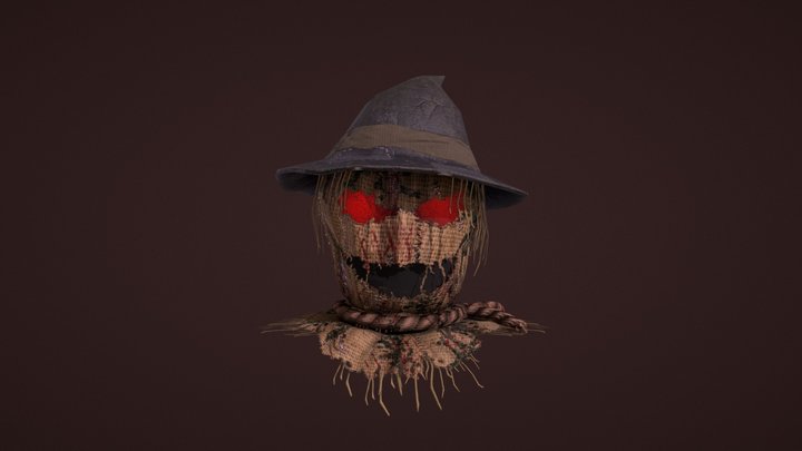Scarecrow Mask game asset 3D Model