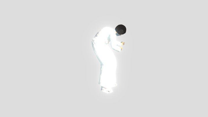 Princess Leia Hologram 3D Model
