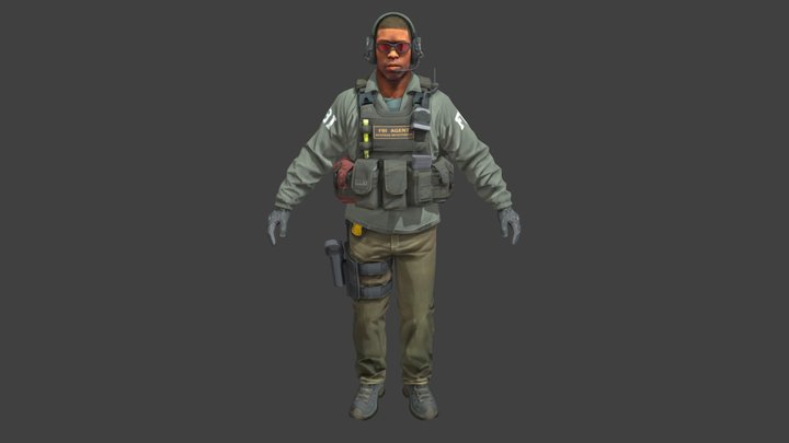 FBI | CS2 Agent Model №3 – Free 3D Model STL