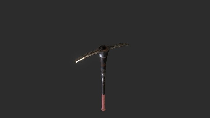 Old Pickaxe 3D Model