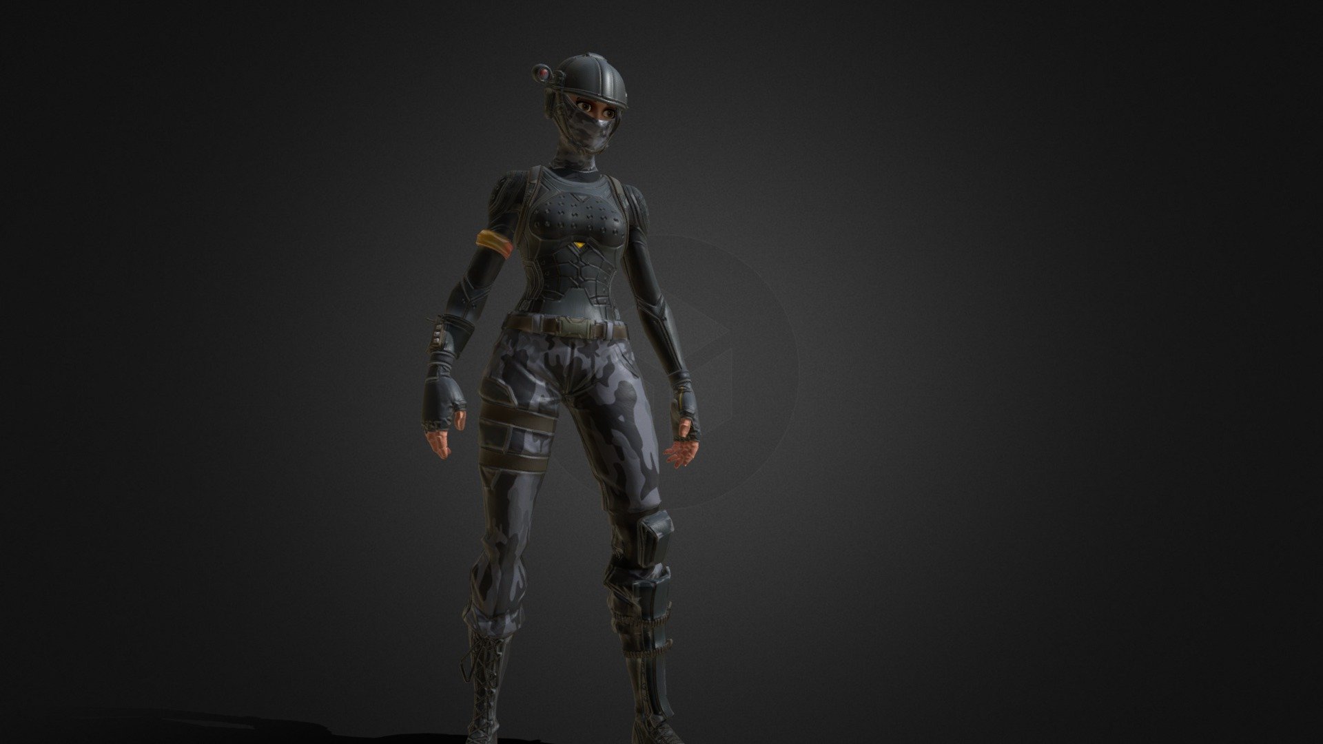 Fortnite Elite Agent 3D Model