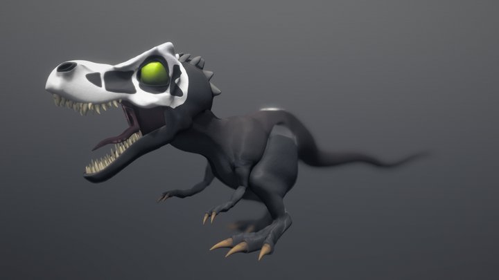 Skull-Faced The Tyrannosaurus Rex 3D Model