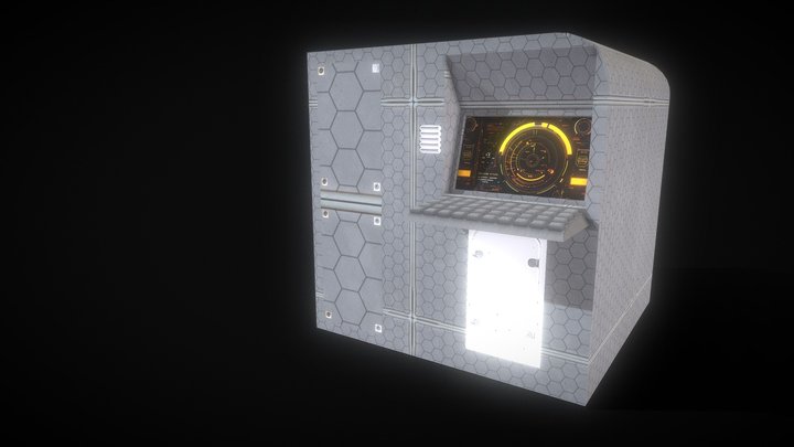 Sci-fi Weapon Storage Container (animated)