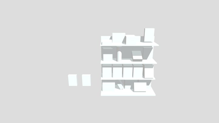 Cereal Shelf 3D Model