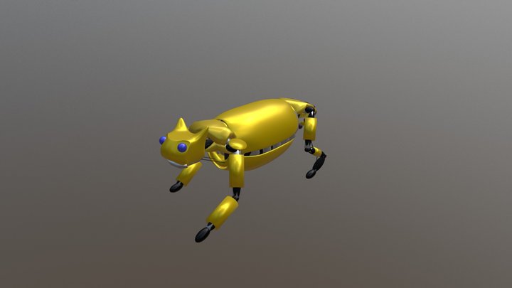 Robot Cat 3D Model
