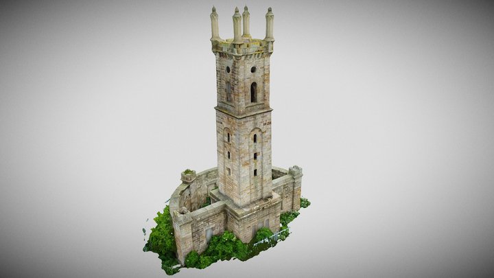 Dryden_tower_from_a_zip_o_textured_mesh_medpoly_ 3D Model