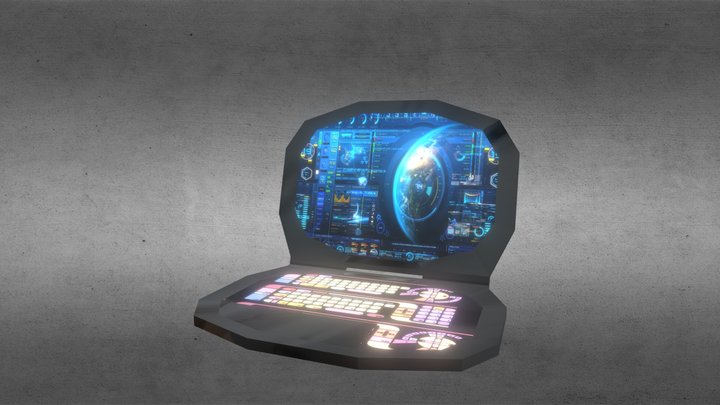 Sleek Laptop Design – Free 3D Model STL
