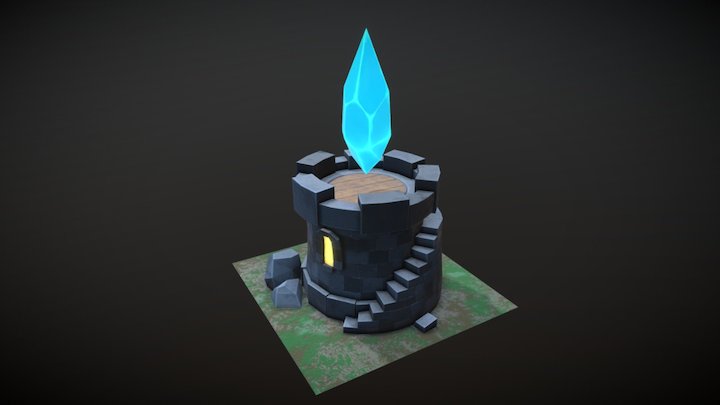 Crystal Tower 3D Model