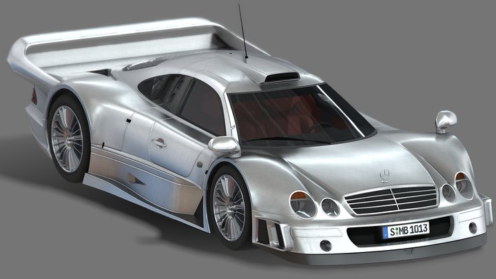 Mercedes-Benz CLK GTR – Gratis 3D-model STL