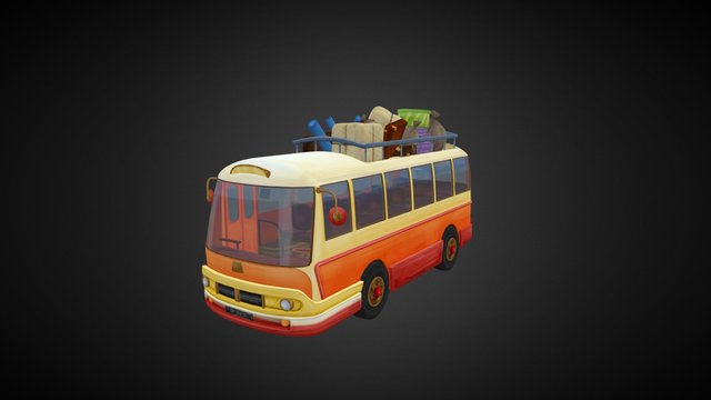 Bus - Iqbal Bambini senza Paura 3D Model
