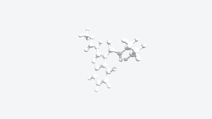 Benomyl 3D Molecular Model — CAS 17804-35-2