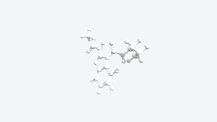 Benomyl 3D Molecular Model — CAS 17804-35-2