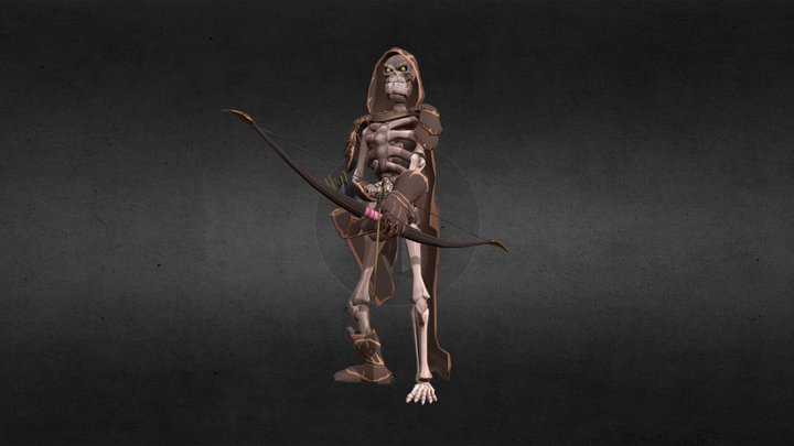 Skeleton-archer 3D Model
