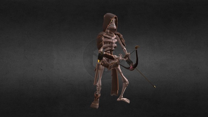 Skeleton-archer 3D Model