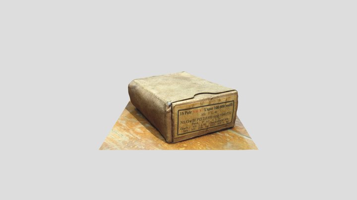german ammunition box ww2 3D Model