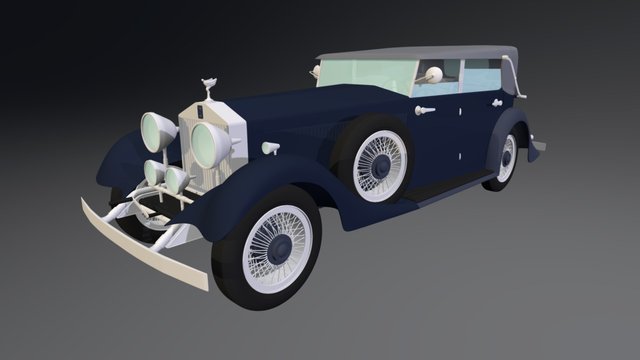 Classic Rolls Royce Phantom 3D Model