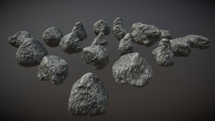 Highpoly rocks - Free Download – Modello 3D gratuito STL
