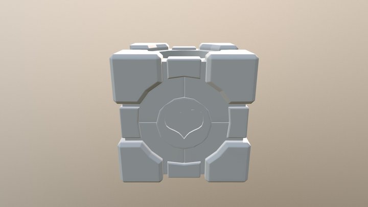 Companion Cube Flower Pot