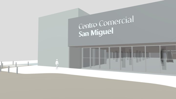Centro Comercial paseo San Miguel 3D Model
