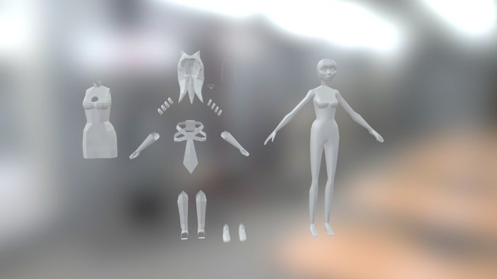 Ahsoka Tano Flat 3D Model