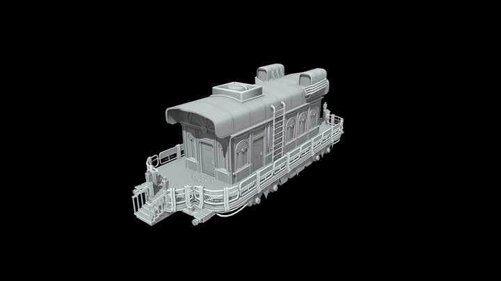 Stimpunk wagon 3D Model