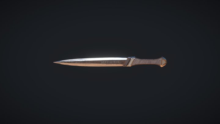 Viking knife 3D Model