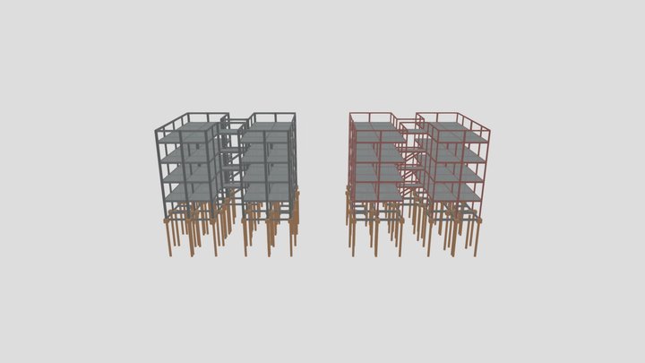 Mara - Estrutura Metálica x Concreto Armado 3D Model