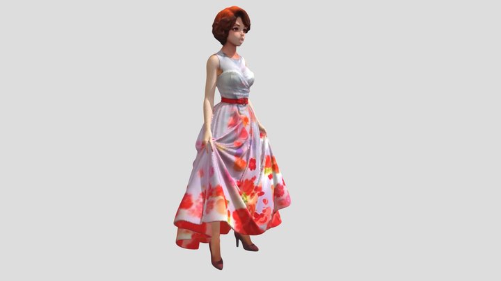 Poppy Luminette, a storybook spring heroine – Gratis 3D-model STL