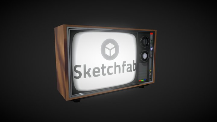 Old TV 3D Model